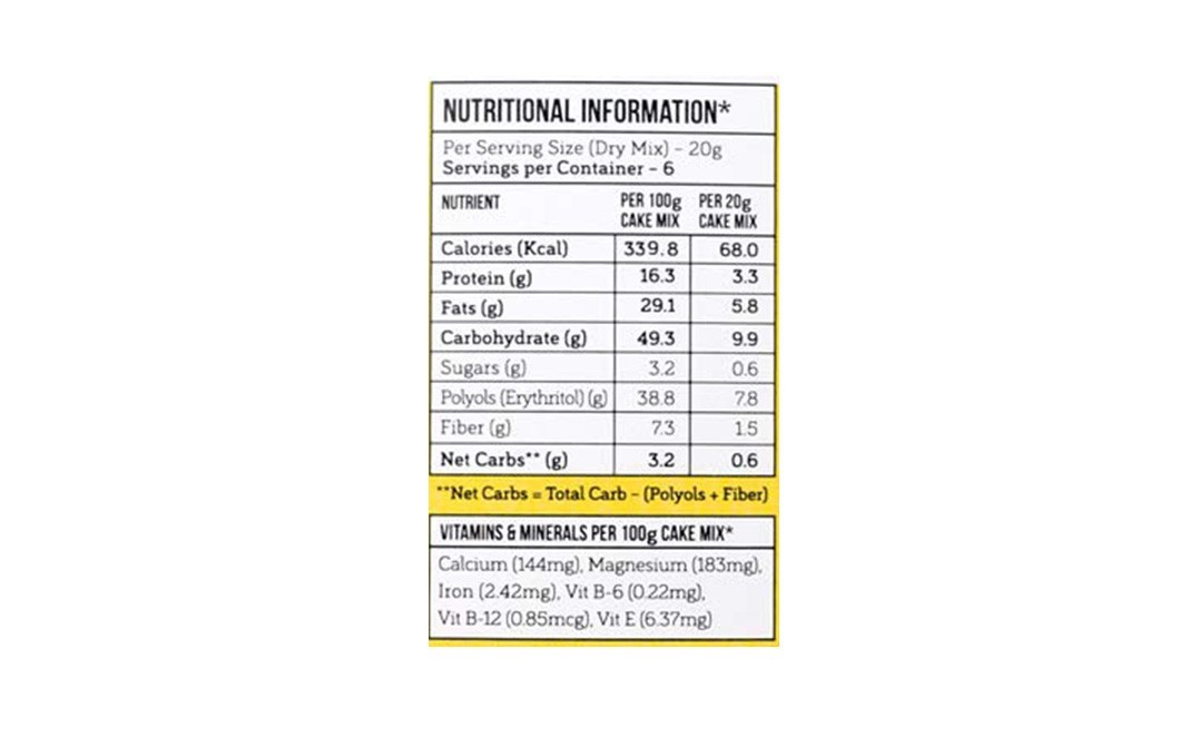 Serapheena Almond Flour Vanilla Victoria- Cake Mix   Pack  120 grams
